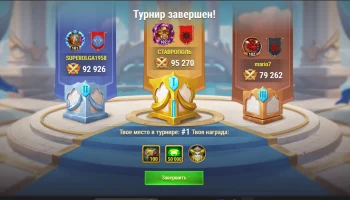 Турнир титанов завершён Мы лучшие